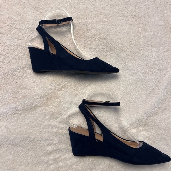 Market & Spruce Billie Ankle Wrap Wedge - Picture 4 of 6